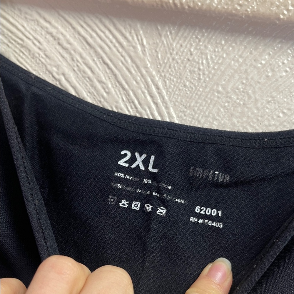 Black Scoop Neck Cami 2XL - Picture 3 of 14